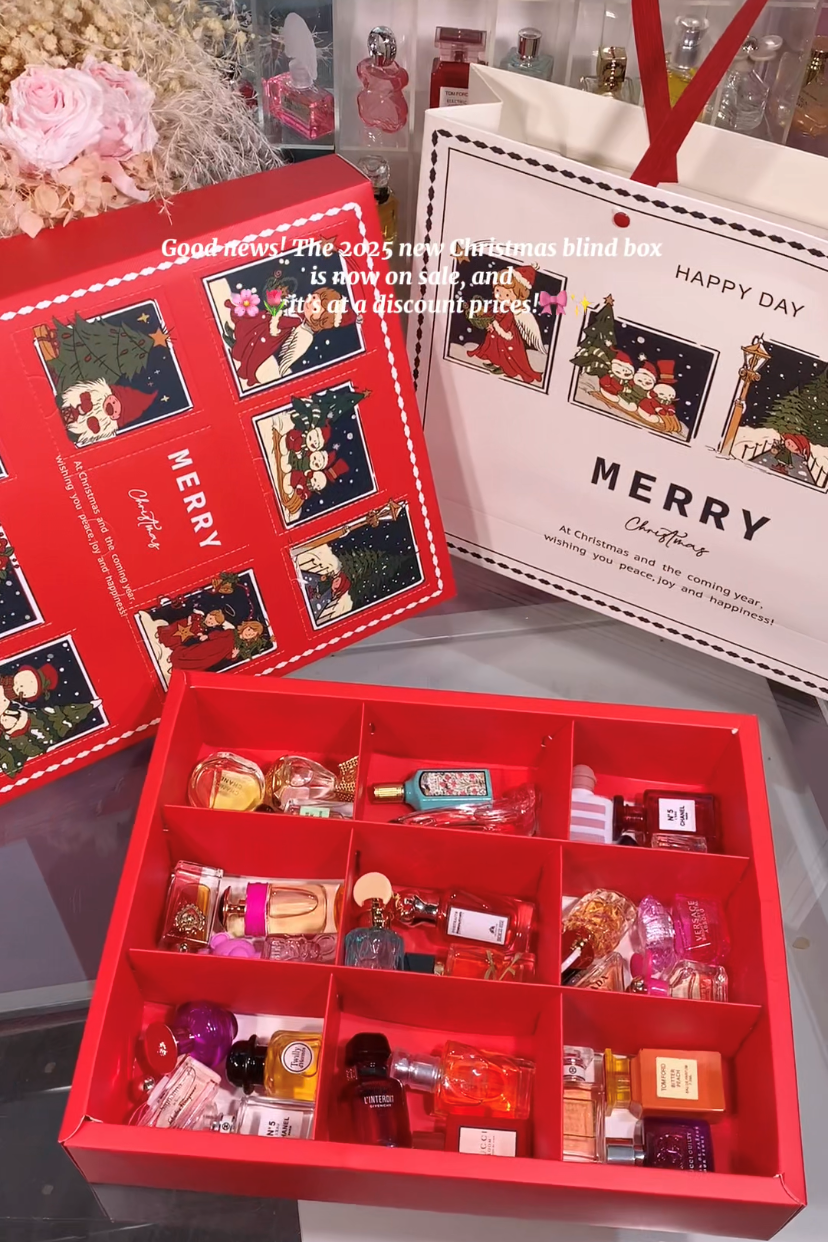 Red Christmas Nine-Grid Gift Box