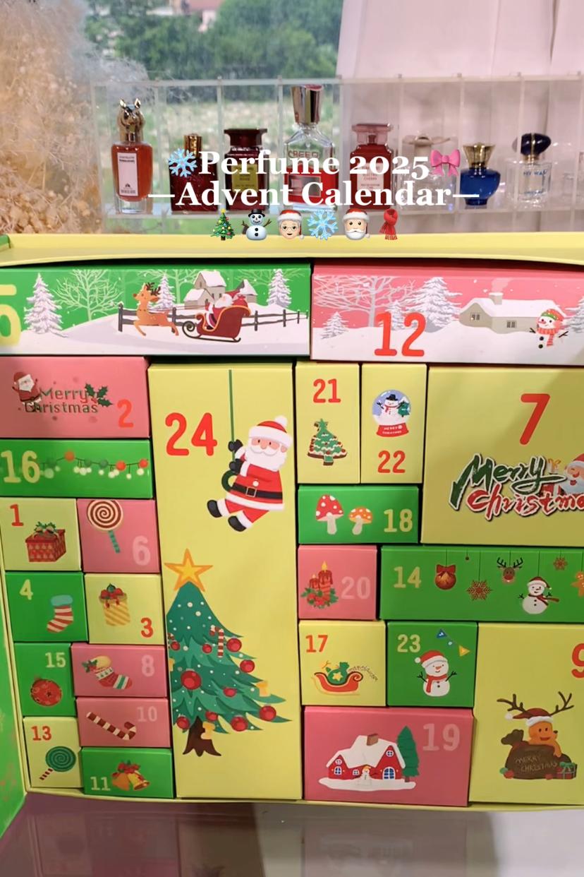 Christmas advent calendar box
