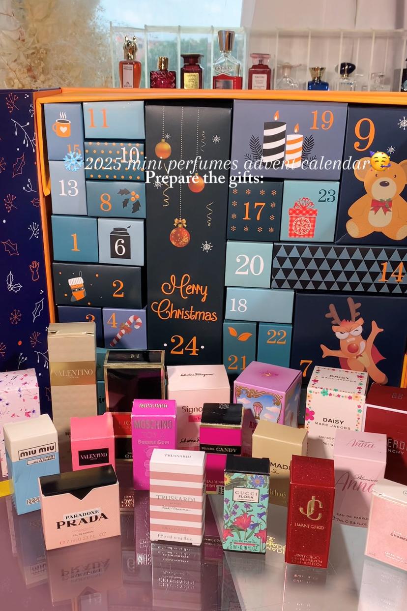Christmas advent calendar box