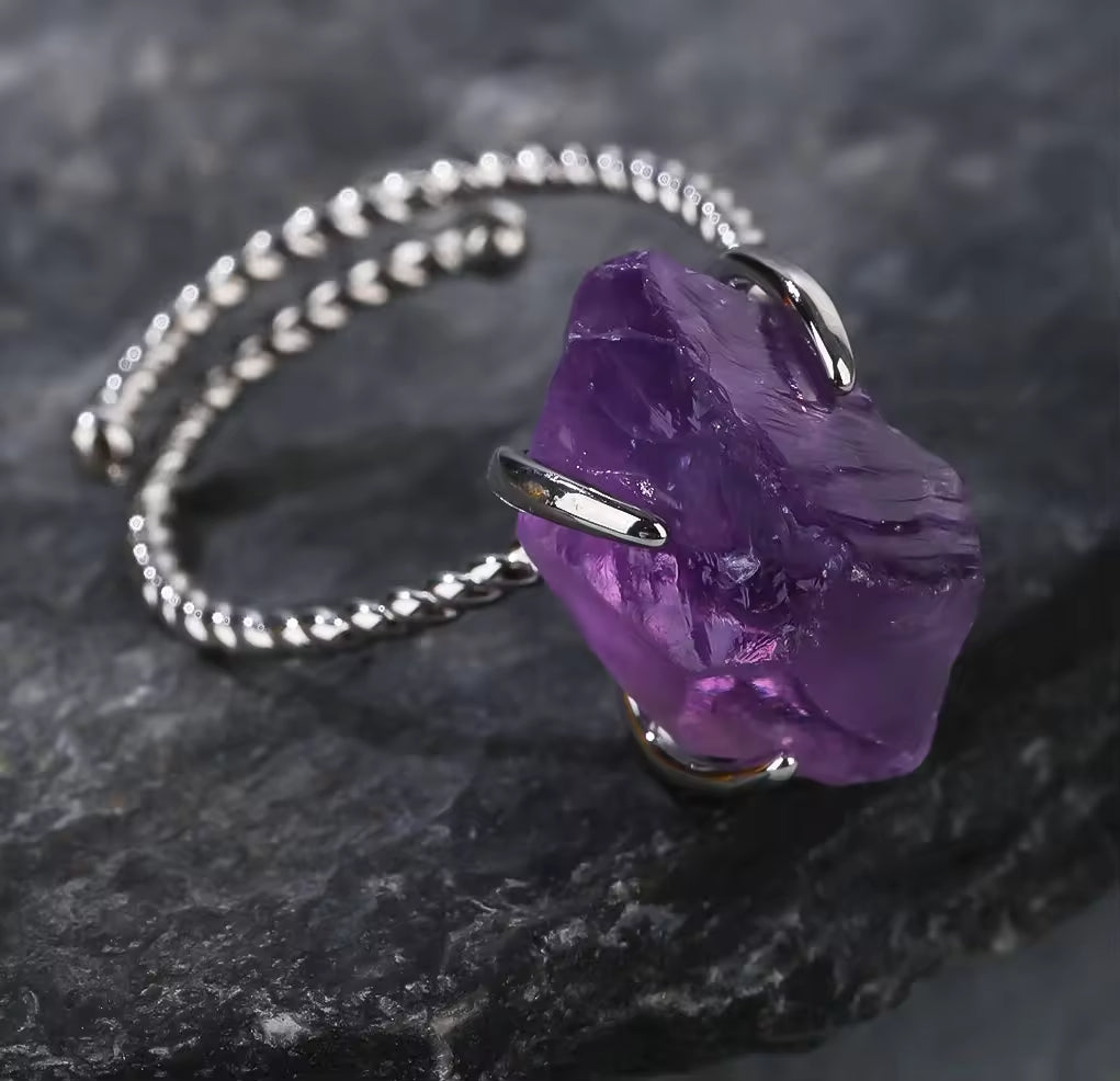 Elegant Crystal Ring with Gold Plating