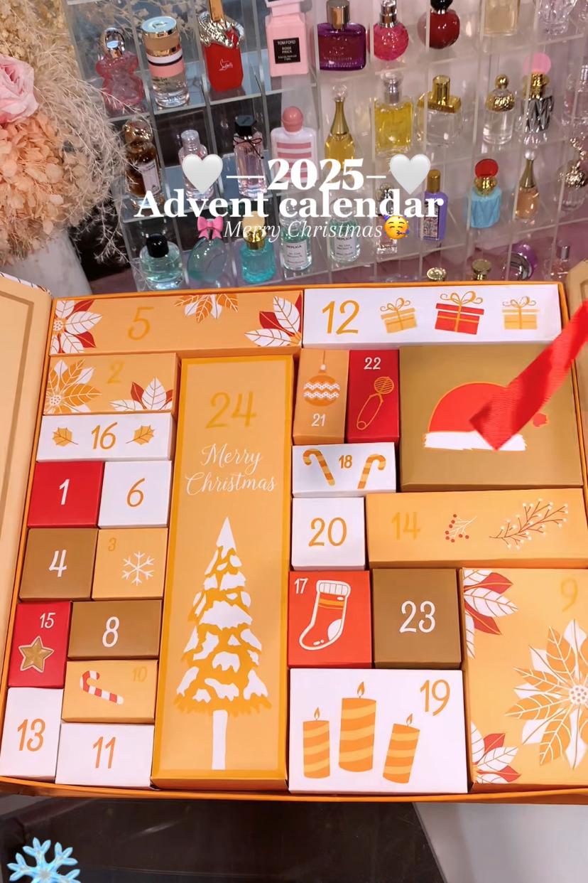 Christmas advent calendar box