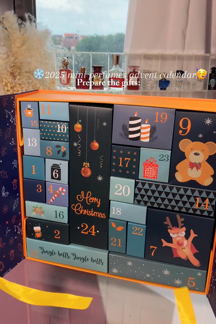 Christmas advent calendar box