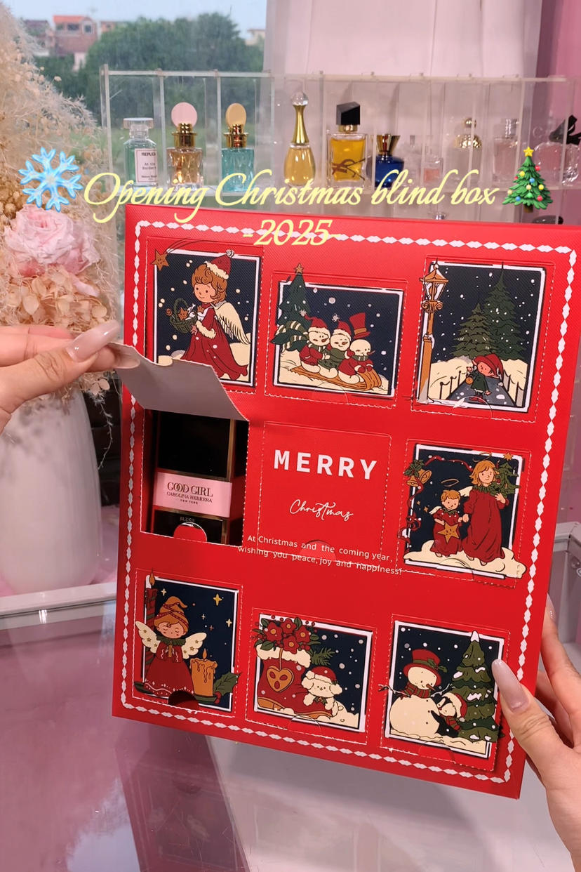 Red Christmas Nine-Grid Gift Box