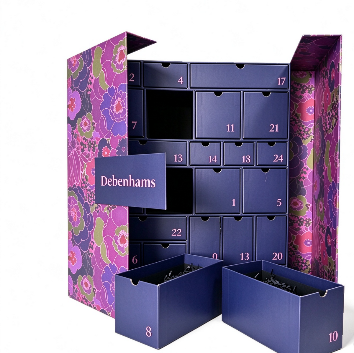 2026 Purple advent calendar box